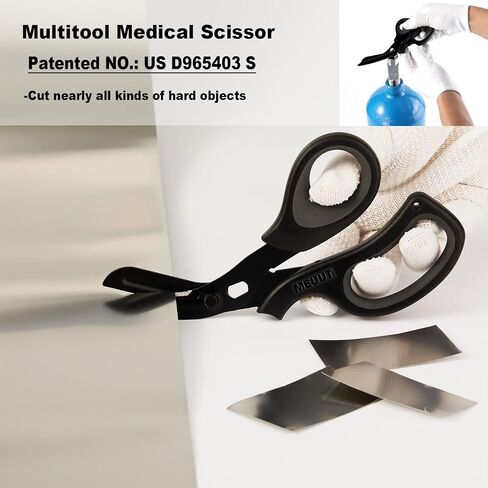 MEUUT 3 Pack Medical Scissors and penlights for Nurses with Four Batteries-One 8" Patented Trauma Scissor Bandage Scissor Two LED Pen lights for Nurse Doctor EMT First Aid in Saudi Arabia