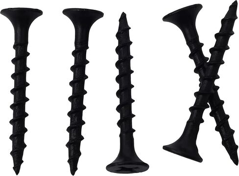 JEGONFRI 65pcs #10 × 3-1/2 inch High Hardness Drywall Screws, Black, Coarse Thread, Phillips Drive, Bugle Head, Black Wood Screws, Long Screws, Wood and More in Kuwait