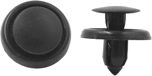 100 قطعة من المسامير البلاستيكية العالمية، مشابك تثبيت مصد الصدمات باللون الأسود 7 مم in Kuwait