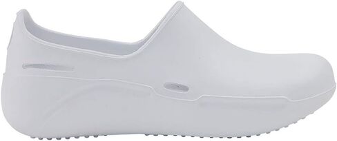 Anywear Streak Step-in Nurse Shoes for Women and Men, Oil- and Slip-Resistant EVA Kitchen Shoes, Work Shoes, 11, White in Kuwait
