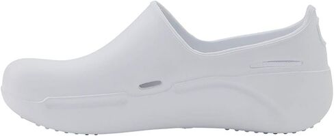 Anywear Streak Step-in Nurse Shoes for Women and Men, Oil- and Slip-Resistant EVA Kitchen Shoes, Work Shoes, 11, White in Kuwait