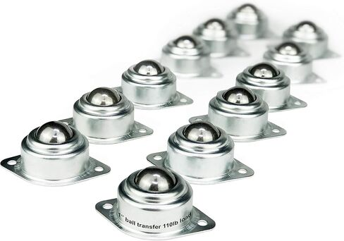 1" Roller Ball Transfer Bearings, 1,320 Lbs Total Load-Bearing Capacity (Set of 12) in Kuwait