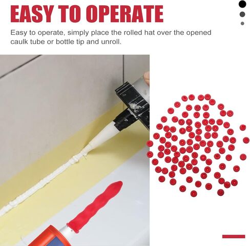 Mikikit سيليكون السد السد الأحمر السد توفير السد التوقف السد التشطيب أداة السداد التوقف السد أنبوب يغطي غطاء السد لختم الحفاظ على 50 قطعة أدوات in Kuwait