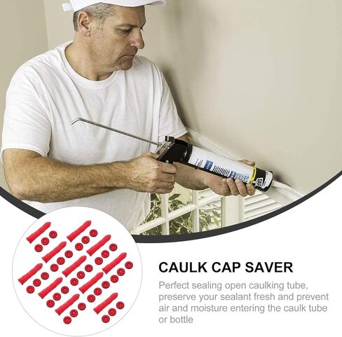 Mikikit سيليكون السد السد الأحمر السد توفير السد التوقف السد التشطيب أداة السداد التوقف السد أنبوب يغطي غطاء السد لختم الحفاظ على 50 قطعة أدوات in Kuwait