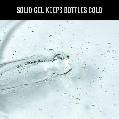 Wine Cooler Sleeve, High Quality Solid Gel Wine Sleeve, Reusable Wine Bottle Cooler, Black in Saudi Arabia