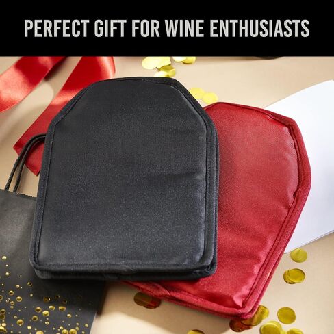 Wine Cooler Sleeve, High Quality Solid Gel Wine Sleeve, Reusable Wine Bottle Cooler, Black in Saudi Arabia