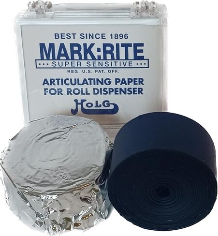 33.75 قدمًا - ورق مفصل للأسنان من Holg MARK: RITE، لفات إعادة تعبئة رقيقة زرقاء، صنع في الولايات المتحدة الأمريكية، 33.75 قدمًا لكل لفة، 76.2 ميكرون in Kuwait