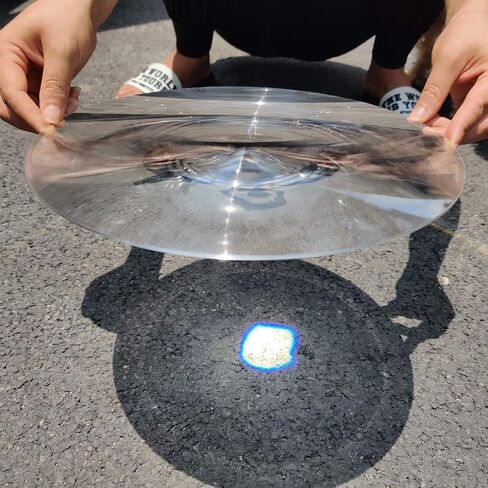 2-Pack Large Fresnel Lenses Φ300mm(11.81") Focal Length 120mm Acrylic Magnifier for Solar Heating,Solar Cooking,Visual Education. (Focal Length 120mm) in Saudi Arabia
