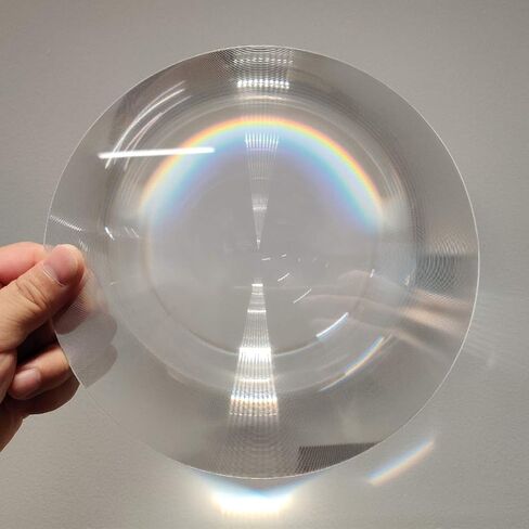 2-Pack Large Fresnel Lenses Φ300mm(11.81") Focal Length 120mm Acrylic Magnifier for Solar Heating,Solar Cooking,Visual Education. (Focal Length 120mm) in Saudi Arabia