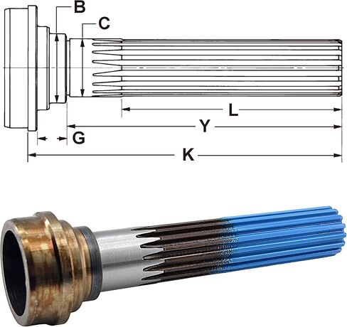 RABROPAR Midship كعب رمح 1.375 "x16 خدد أنبوب 2.5x.083" لسلسلة 1210-1350 2-53-471 in Saudi Arabia