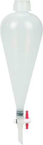 Separating Funnel, 100ml - Polypropylene - Polypropylene Stopcock, PTFE Plug - Leak-Proof Screw Cap - Eisco Labs in Saudi Arabia