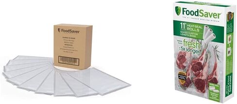 FoodSaver 1-Quart Vacuum Sealer, Bags, 90 Count | BPA-Free, Commercial Grade for Food Storage and Sous Vide in Kuwait