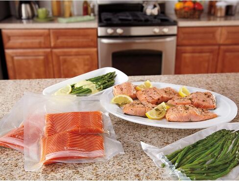 FoodSaver 1-Quart Vacuum Sealer, Bags, 90 Count | BPA-Free, Commercial Grade for Food Storage and Sous Vide in Kuwait