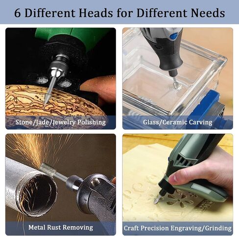 20Pcs Diamond Burr Bits for Dremel, 1/8" Shank Rotary Tool Bits for Stone | Diamond Grinding Bit for Dremel Sanding Bits Stone Carving Set for Glass, Stone, Rocks, Jewelry Carving, Engraving, Polishing in Saudi Arabia