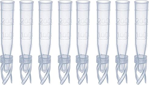 إدراج قارورة MUHWA HPLC، إدراج بلاستيكي شفاف مع زنبرك، 9-425 قارورة إدراجات بلاستيكية مناسبة لقوارير عينة تلقائية 2 مل، حجم 200ul، حزمة من 100 in Kuwait