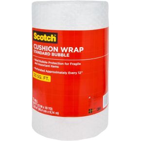 Scotch Cushion Wrap, 12 in x 100 ft., 1 Roll in a Dispensered Box (7961) in Kuwait