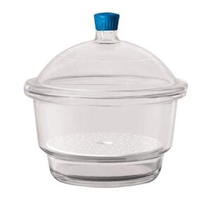 BOROSIL 3082045 Desiccator with Cover and Porcelain Plate Plastic Knob 300 mm Borosilicate GLASS, 50 fl. oz., Borosilicate GLASS in Kuwait