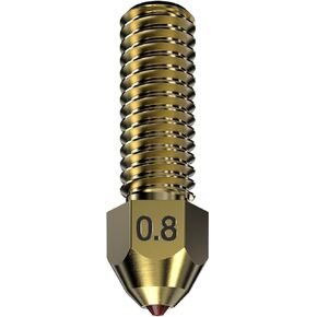 Ruby Nozzles for 3D Printers MK8 E3D Prusa Ender3 (E3DV6, 0.4mm)