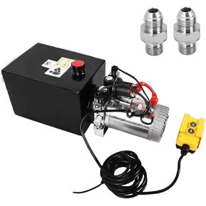 LFGUD Hydraulic Power Unit 16 Quart 4 Gallon Hydraulic Pump 220V 3450 RPM 2HP Single Phase Electric Hydraulic Car Lift Pump for Car Lifting Platforms