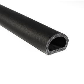 Trim-Lok D-Shaped Rubber Seal (Thick Wall) .50" Height, .50" Width, 25’ Length – EPDM Foam Seal with HT (General Acrylic) Pressure Sensitive Adhesive System, Door/Window Weather Seal - RVs, Boats, Car in Kuwait