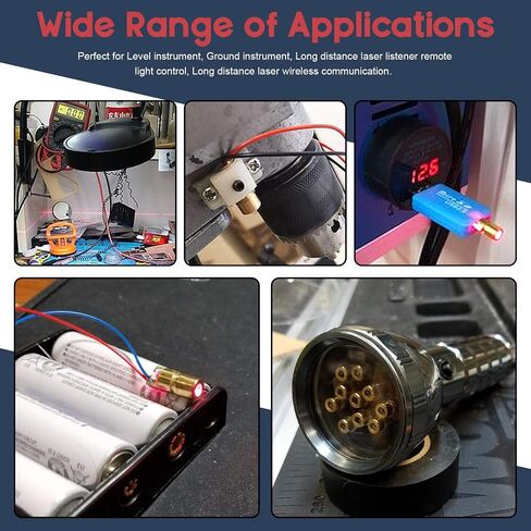 Hilitchi 40Pcs Mini Laser Dot Diode Module Head WL Red 650nm 6mm 5V 5mW and 3V 5mW and Light Dependent Resistor LDR Sensor 5 mm GM5539 5539 in Saudi Arabia