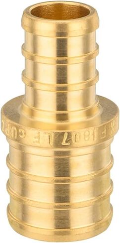 (عبوة من 10) EFIELD Barb Crimp Pex 1/2 بوصة × 3/4 بوصة تركيب نحاسي مخفض in Kuwait