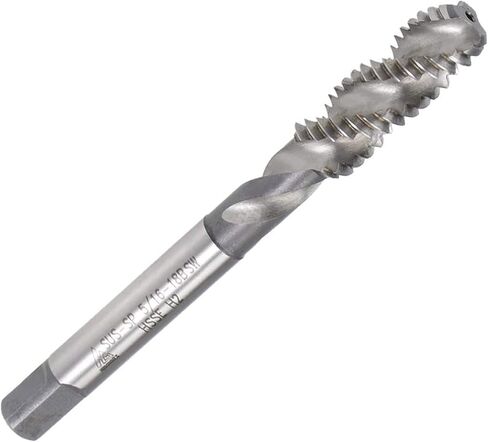 TOP-VIGOR 2pcs M8*1.25 Spiral Flute Thread Tap, Metric Machine Threading Tap H2 Tolerance, HSS Nitriding Coated Thread Milling Tap(Round Shank with Square End) in Saudi Arabia