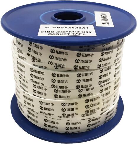 Sur-Seal 24BB.500.040.50 White PTFE Teadit 24BBA Expanded Gasket Tape, 1/2" Width, 0.040" Thick, 50' Spool in Saudi Arabia