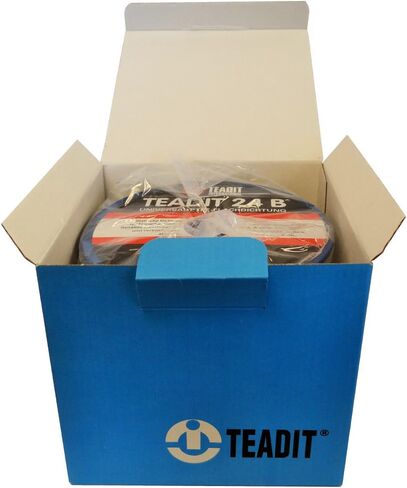 ستيرلنج سيل آند سبلاي (STCC) 1500.50015 1500/Teadit 24B مانع التسرب الأبيض PTFE للتطبيقات في حواف الأنابيب المصنوعة من الفولاذ والزجاج المبطن والبلاستيك والألياف الزجاجية وقنوات الدخان والأغطية الخرسانية والمبادلات الحرارية، بعرض 1/2 بوصة، 15 قدمًا in Saudi Arabia