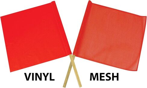 NMC STF2 SAF-T-Flag - Red/Orange, Plastic Diagonal, 18 in. x 18 in, Plastic Traffic Safety Flag with 30 in. Handle in Saudi Arabia