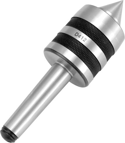QWORK MT2 متوسط ​​التحمل للمركز المباشر Morse Taper، 2MT مركز Tailstock المباشر للخشب والمعدن مخرطة CNC، مخرطة 60 درجة متوسطة التحمل in Kuwait