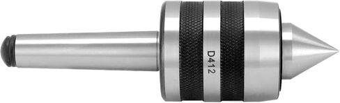 QWORK MT2 متوسط ​​التحمل للمركز المباشر Morse Taper، 2MT مركز Tailstock المباشر للخشب والمعدن مخرطة CNC، مخرطة 60 درجة متوسطة التحمل in Kuwait