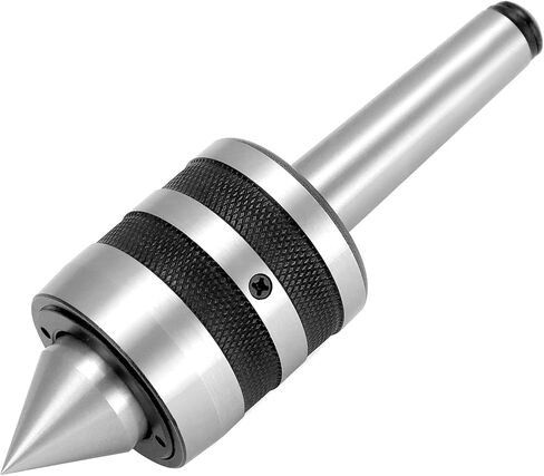 QWORK MT2 متوسط ​​التحمل للمركز المباشر Morse Taper، 2MT مركز Tailstock المباشر للخشب والمعدن مخرطة CNC، مخرطة 60 درجة متوسطة التحمل in Kuwait