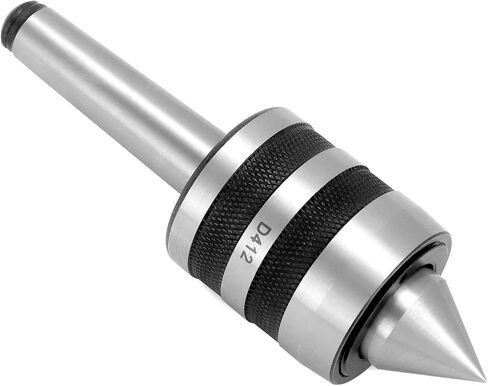 QWORK MT2 متوسط ​​التحمل للمركز المباشر Morse Taper، 2MT مركز Tailstock المباشر للخشب والمعدن مخرطة CNC، مخرطة 60 درجة متوسطة التحمل in Kuwait
