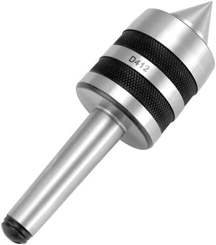 QWORK MT2 متوسط ​​التحمل للمركز المباشر Morse Taper، 2MT مركز Tailstock المباشر للخشب والمعدن مخرطة CNC، مخرطة 60 درجة متوسطة التحمل in Kuwait