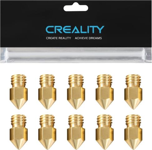 Creality Official Ender 3 0.4mm Nozzles 10 PCS, Brass 3D Printer Nozzles for Ender 3 V2/Ender 3 Pro/Ender 3 Max/Ender 5 Series and Sermoon D1 in Kuwait