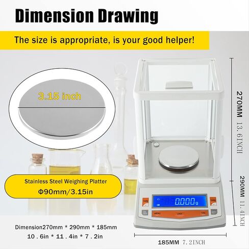 CGOLDENWALL Lab Analytical Balance High Precision 1mg Scale Digital Electronic Scale Scientific Scale for Laboratory Pharmacy (200g 1mg) in Saudi Arabia