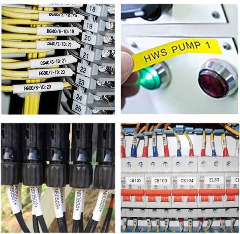 خرطوشة M21-500-595-YL مع شريط، شريط لاصق فينيل عالي الالتصاق، أسود على طبقة الفينيل الأصفر متوافقة مع BMP21-PLUS/ID PAL وBMP21-LAB/LABPAL طابعة الملصق القابلة للحمل 53.3 سم طول 0.5 سم عرض in Kuwait