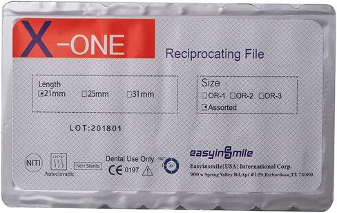 SNAWOP Dental Endo Files 3PCS X-One Gold Reciprocating Rotary Niti File for Endodontic Root Canal Treatment (25MM Assorted) in Saudi Arabia