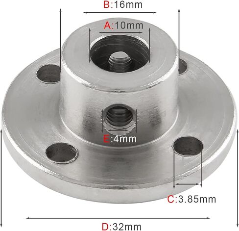 Cionyce 2 PCS 8mm Flange Shaft Coupling, Rigid Flange Coupling Motors Guide Shaft Support Coupler, High Hardness Coupling Connector Flanged Shaft Mount for DIY RC Model Motors in Saudi Arabia