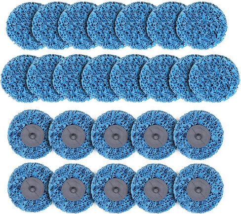 Timunr 25 Packs 3 Inch Quick Change Easy Strip Discs Stripping Wheel Fit for Die Grinder, Drill, Poly Abrasive Wheel, Strips Paint, Cleans Welds in Kuwait
