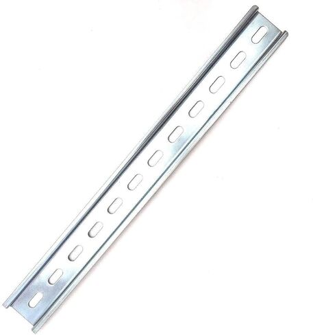 20 Pieces DIN Rail Slotted Zinc Plated Steel RoHS 1 Meter Long 35mm 7.5mm 20 Meters Total in Saudi Arabia