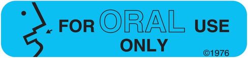 ملصق ورقي دائم PHARMEX 1-51G، للاستخدام عن طريق الفم فقط، 1 9/16 بوصة × 3/8 بوصة، أزرق (500 لكل لفة، 2 لفات لكل صندوق) in Kuwait