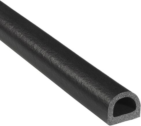 Trim-Lok D-Shaped Rubber Seal (Thick Wall) .50" Height, .50" Width, 25’ Length – EPDM Foam Seal with HT (General Acrylic) Pressure Sensitive Adhesive System, Door/Window Weather Seal - RVs, Boats, Car in Kuwait
