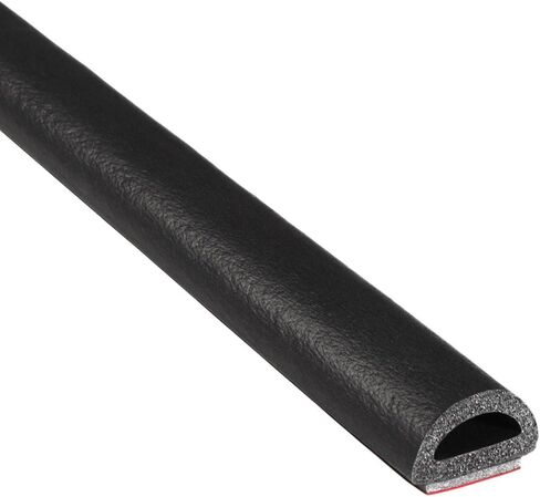 Trim-Lok D-Shaped Rubber Seal (Thick Wall) .50" Height, .50" Width, 25’ Length – EPDM Foam Seal with HT (General Acrylic) Pressure Sensitive Adhesive System, Door/Window Weather Seal - RVs, Boats, Car in Kuwait