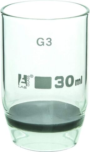 Gooch Crucible, 30ml - Sintered Disc, G-3 Porosity - Borosilicate Glass - Eisco Labs in Saudi Arabia