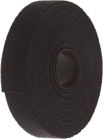 Monoprice 121886 2 Pack Hook & Loop Fastening Tape 5 Yd/Roll, 0.75", Black - (121886) Black in Saudi Arabia