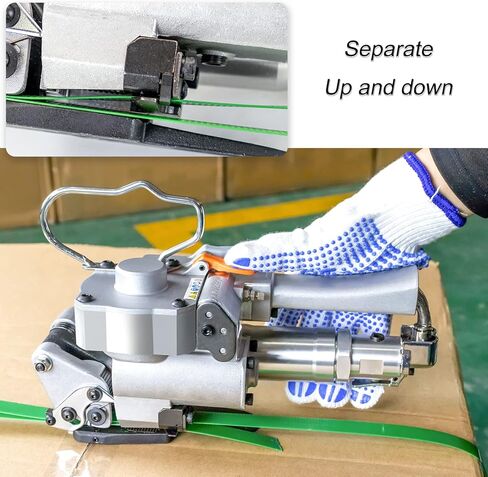 أداة ربط بالهواء المضغوط A19 من كابتوك، آلة تغليف للالتفاف اليدوية لحزام بلاستيكي من البولي بروبلين والبولي إيثيلين تيرفثالات بطول 1.27 سم إلى 1.9 سم in Kuwait