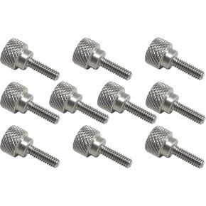 10 عبوات من خيوط 8-32 × 1/2 بوصة 303 من الفولاذ المقاوم للصدأ الماسي المخرش ومقابض مسامير الإبهام مع أكتاف مستقيمة وخيوط اليد اليمنى SAE طرف مسطح غير مطلي in Kuwait