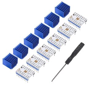 6 قطع طابعة ثلاثية الأبعاد TMC2208 V1.2 سائق الموتور ستيبر، TMC2208 ستيبر ستيبر موتور وحدة مع مفك بالوعة الحرارية للوحات تحكم الطابعة ثلاثية الأبعاد ريراب رامبس 1.4 MKS Gen Ender-3 Pro in Kuwait